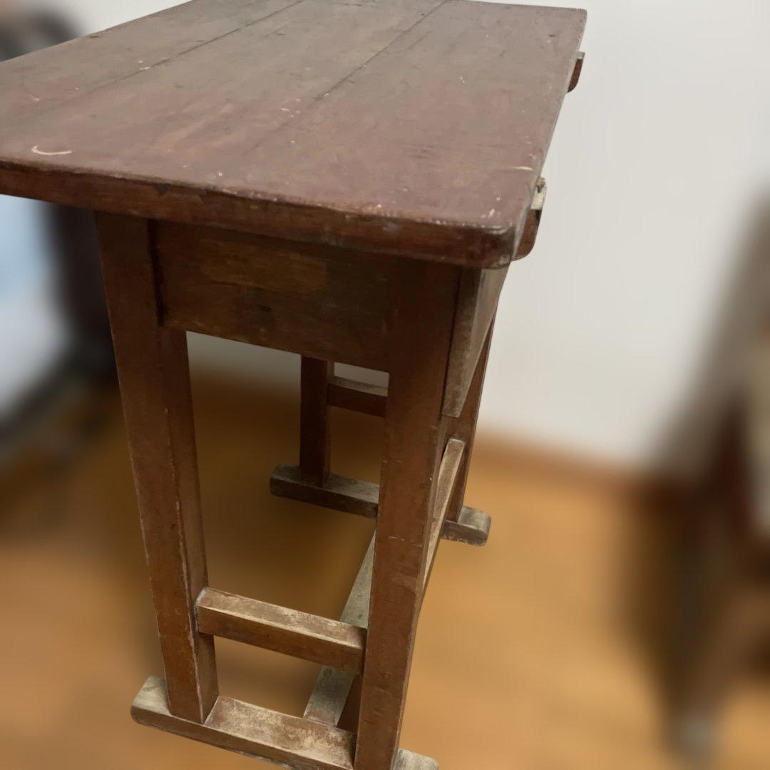 レトロな学習机　作業台