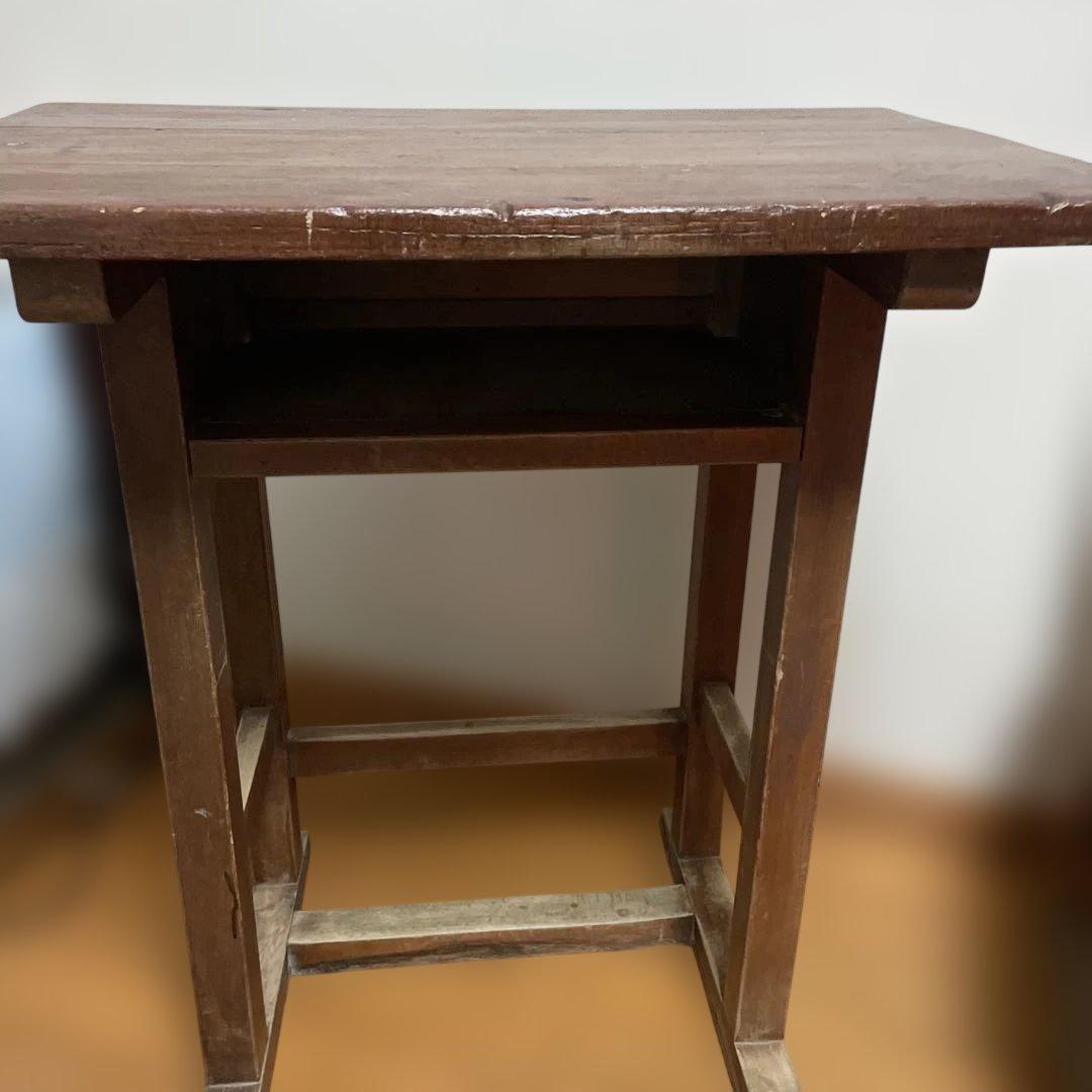 レトロな学習机　作業台
