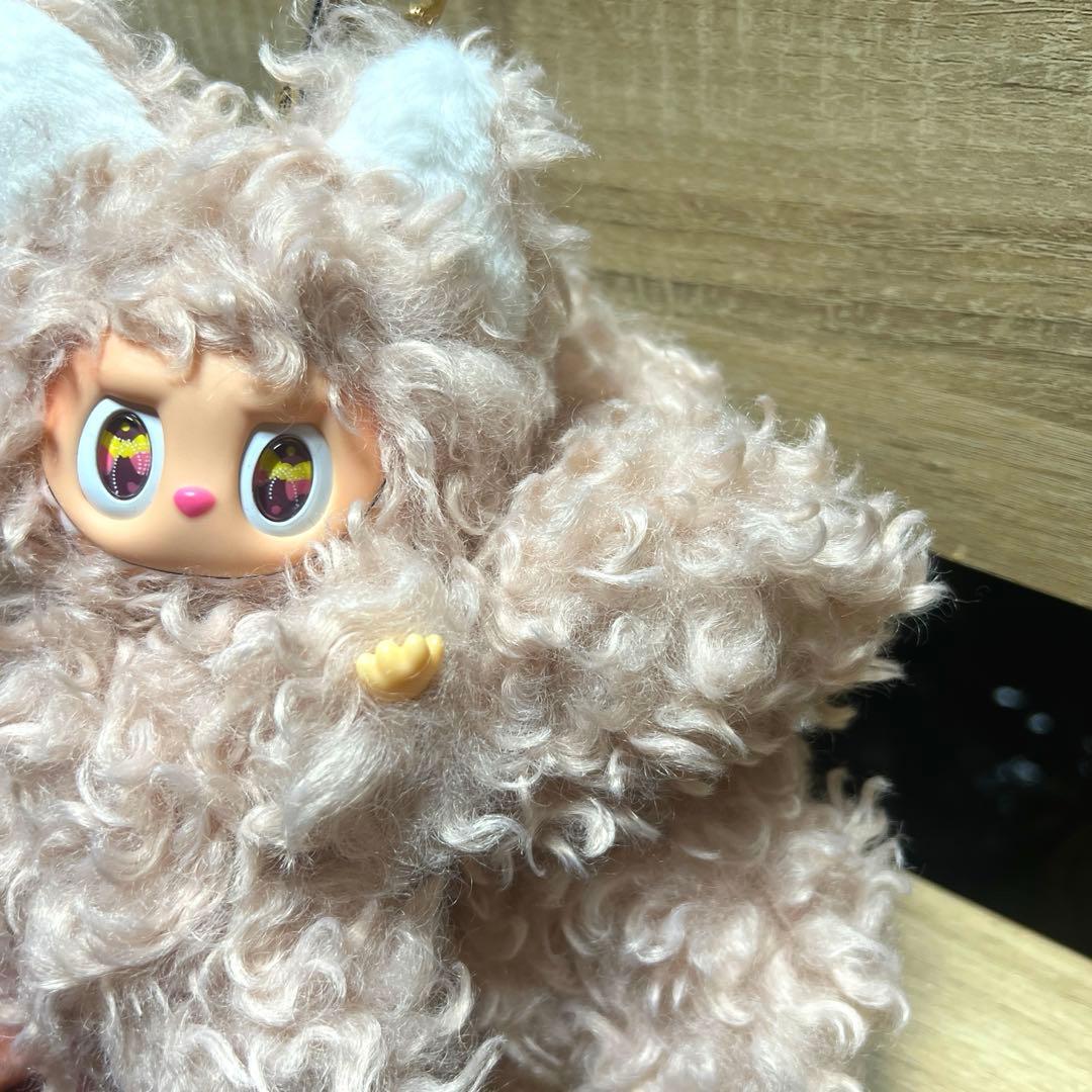 レア【海外限定】九尾 ZIMOMO ラブブ カール ベビーピンク