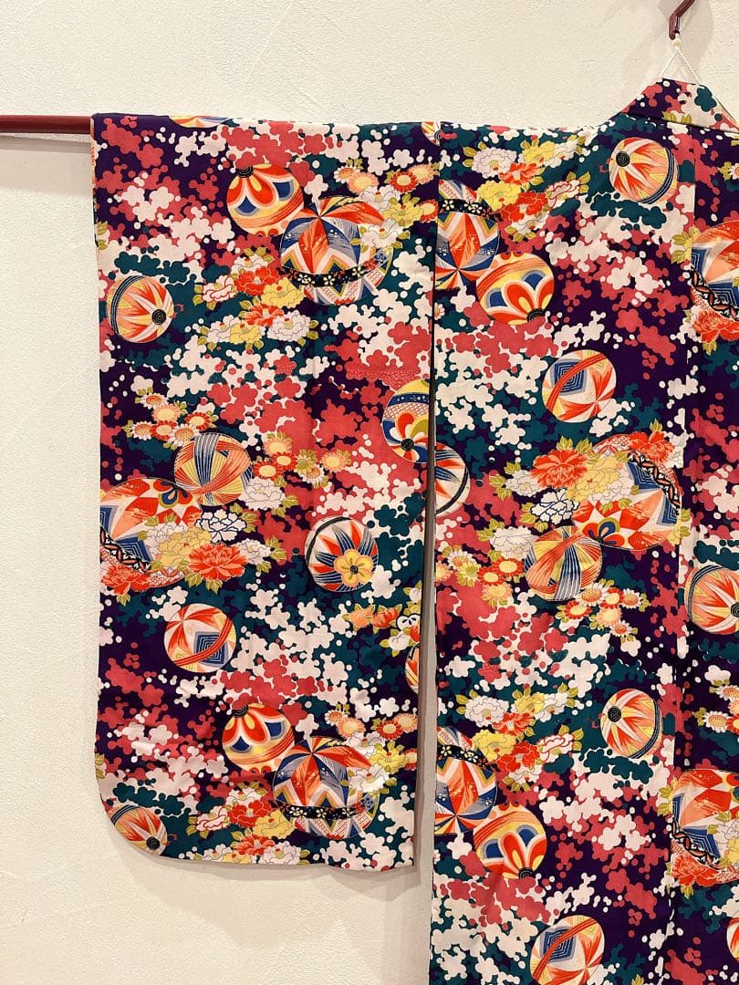 アンティーク　大正ロマン　レア　艶やか　着物