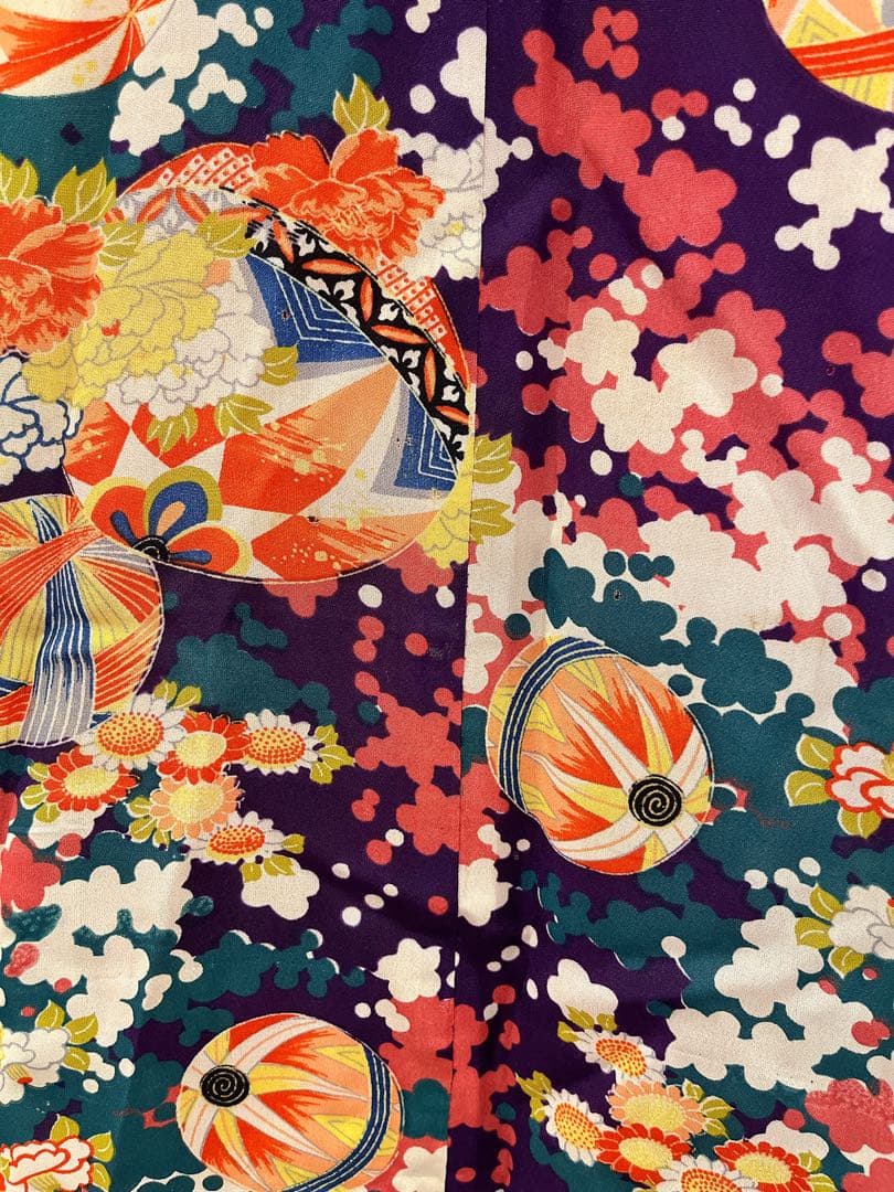 アンティーク　大正ロマン　レア　艶やか　着物