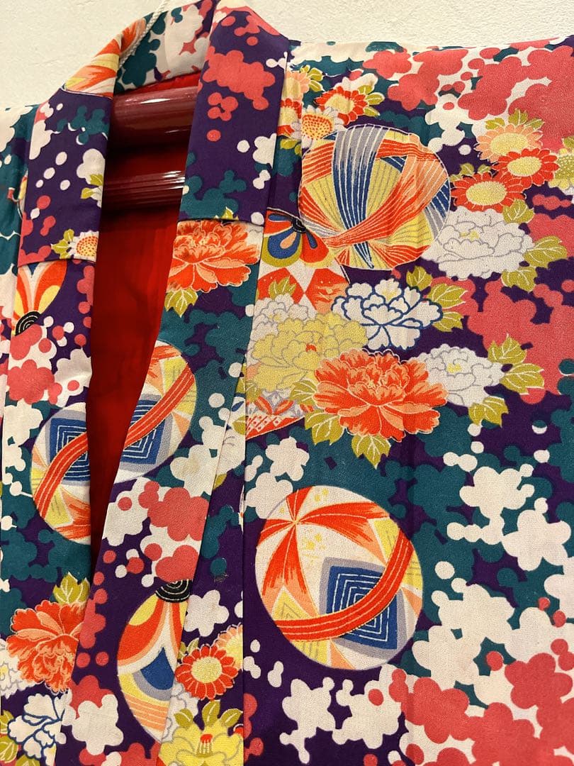 アンティーク　大正ロマン　レア　艶やか　着物