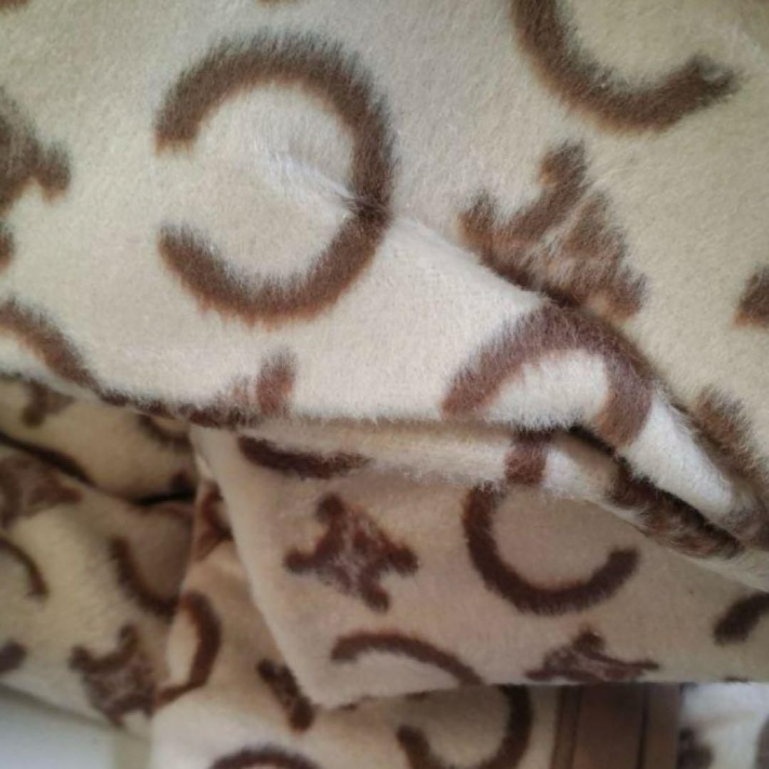 CELINE シルク毛布 140cm x 200cm セリーヌ マカダム柄