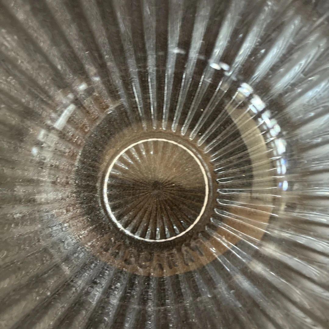 希少BACCARTスモールボウル 4個セット クリア1個　ミッドナイトブルー3個