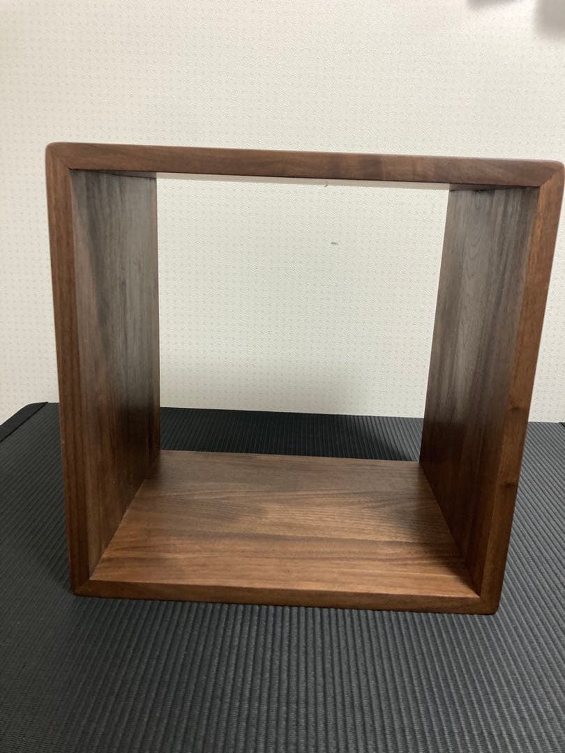 ウォールナット無垢　オイル　シェルフ　コンパクト　本棚　サイドテーブル