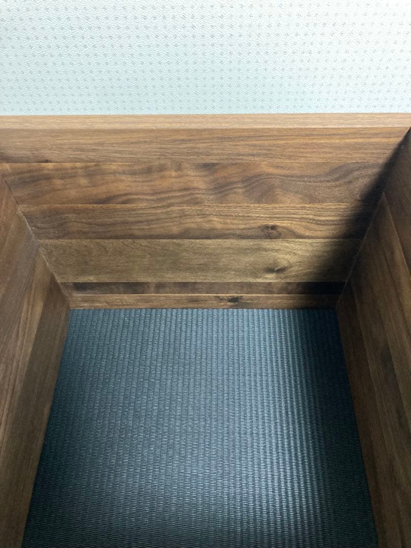 ウォールナット無垢　オイル　シェルフ　コンパクト　本棚　サイドテーブル