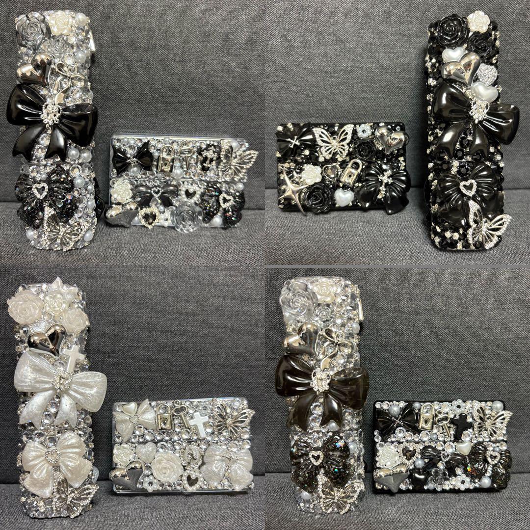 IQOS アイコス イルマi ワンケース デコ ラメブラック×シルバー - メルカリ