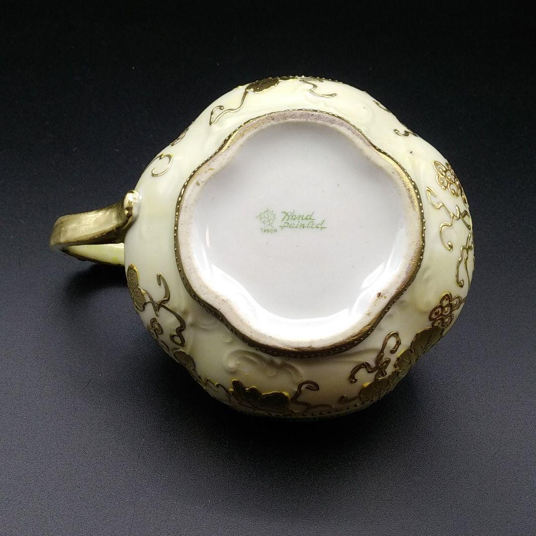 オールドノリタケ メイプルリーフ 金盛り バラ絵 クリーマー - メルカリ