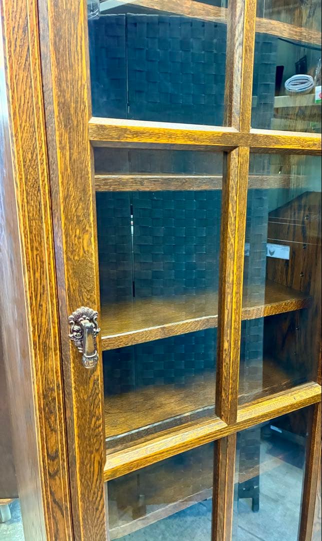 カントリーハウス 三越家具 飾り棚 ブルージュ 木製キャビネット ガラス扉