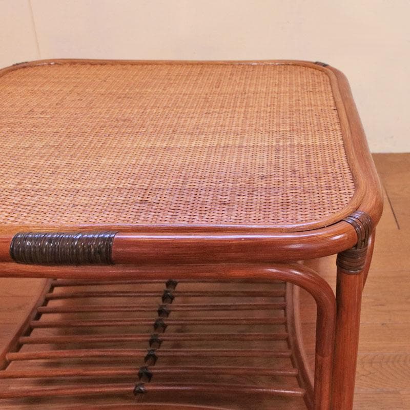 ラタンローテーブル 藤家具 ナチュラル センターテーブル 214-1344