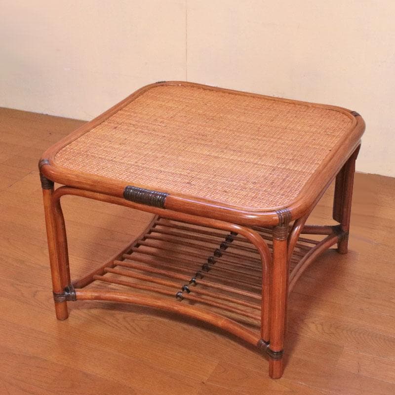 ラタンローテーブル 藤家具 ナチュラル センターテーブル 214-1344