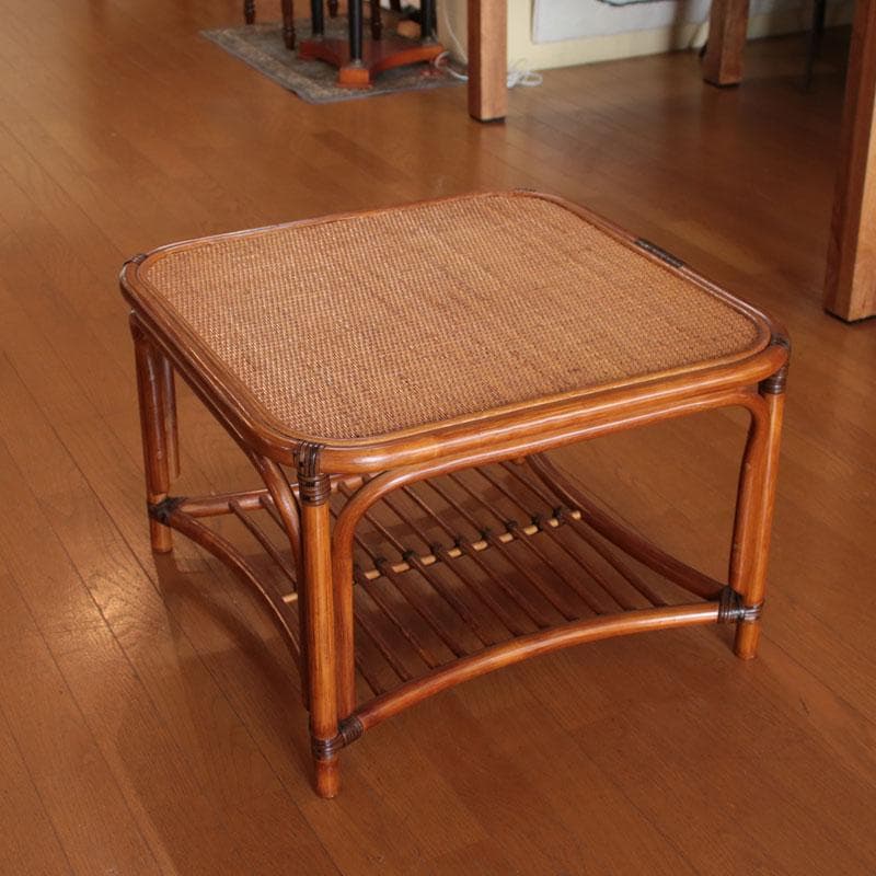 ラタンローテーブル 藤家具 ナチュラル センターテーブル 214-1344