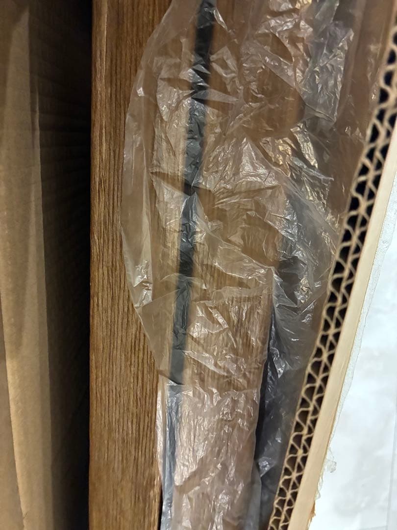 ブラウン 編み込みパーテーション 4パネル