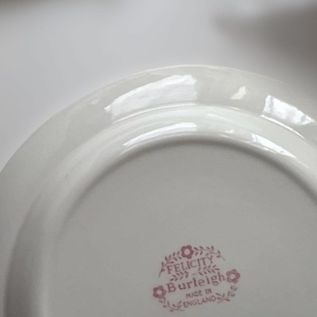バーレイ プレート　バーレイ ピンクフェリシティ　プレート　Burleigh