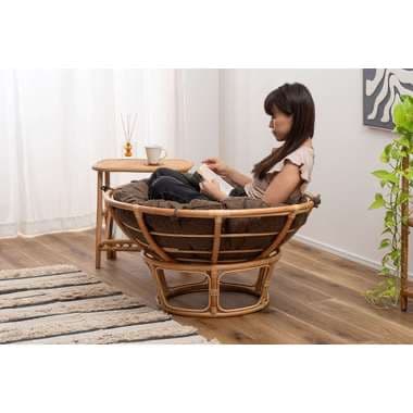 【メーカー直送】東谷 NS-537BR ネストサークルチェア　　 ブラウン