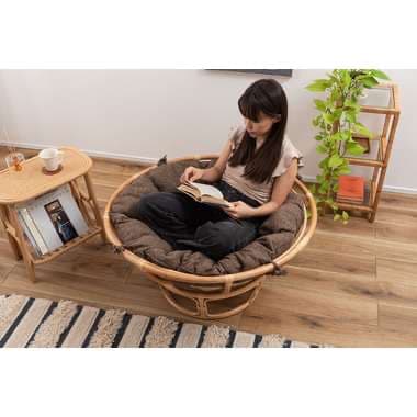 【メーカー直送】東谷 NS-537BR ネストサークルチェア　　 ブラウン