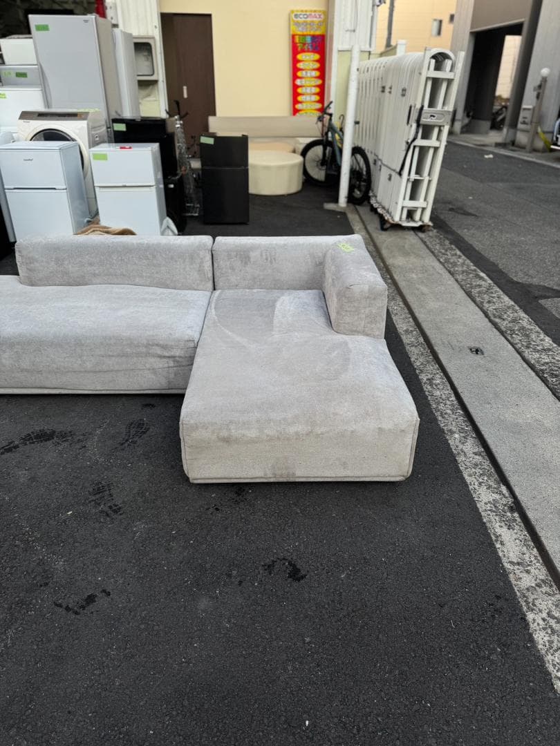 【maaaa】グレー コーナーソファ 　FRANCFRANC