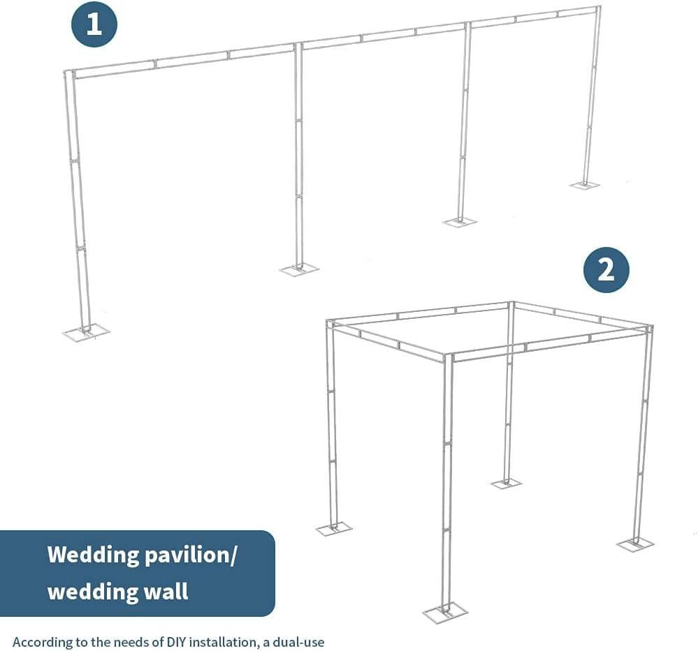 Susire 10 x 10 x 10フィート ウェディング背景スタンドキット