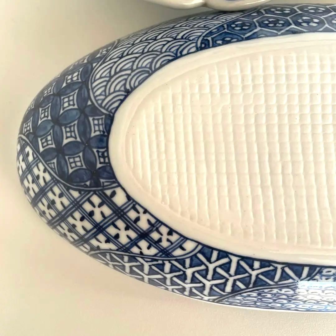 有田焼手描染付　幸麓窯　盛皿　大皿　プレート　モーニングカップ　マグカップ　小皿