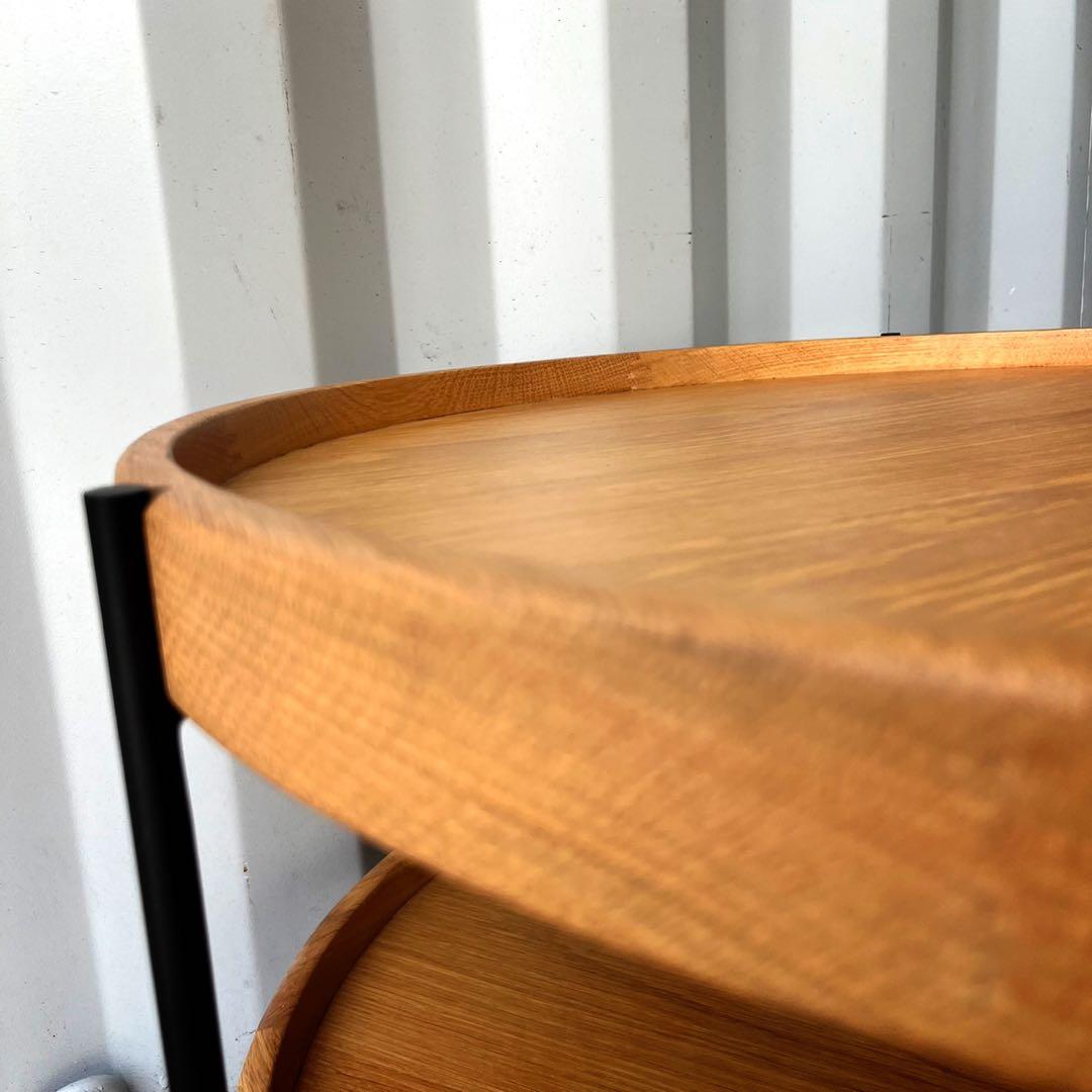 取付無料！モーダエンカーサ フムラ コーヒーテーブル 2段式ラウンドテーブル✨