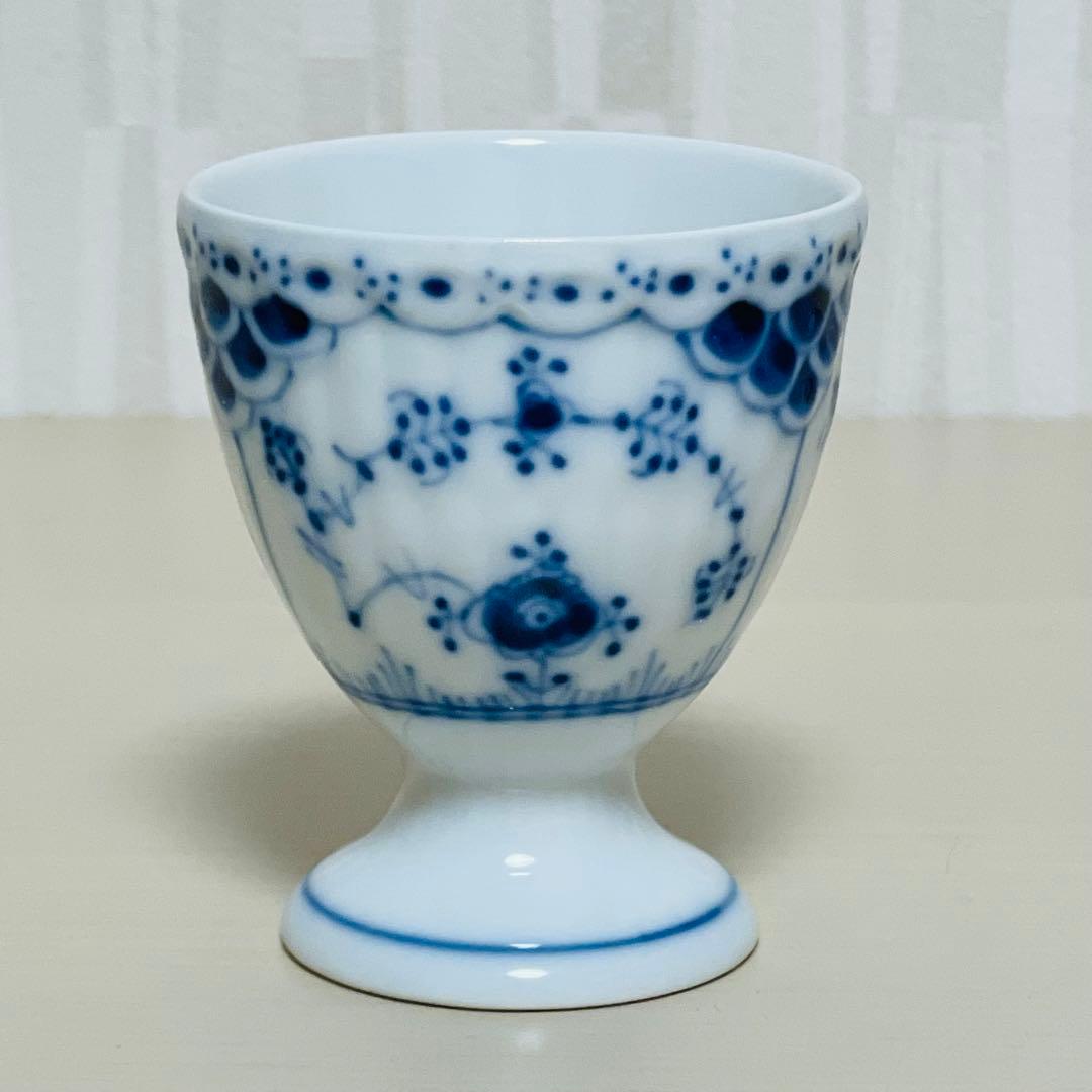 ロイヤルコペンハーゲン ブルーフルーテッド ハーフレース エッグスタンド 5個