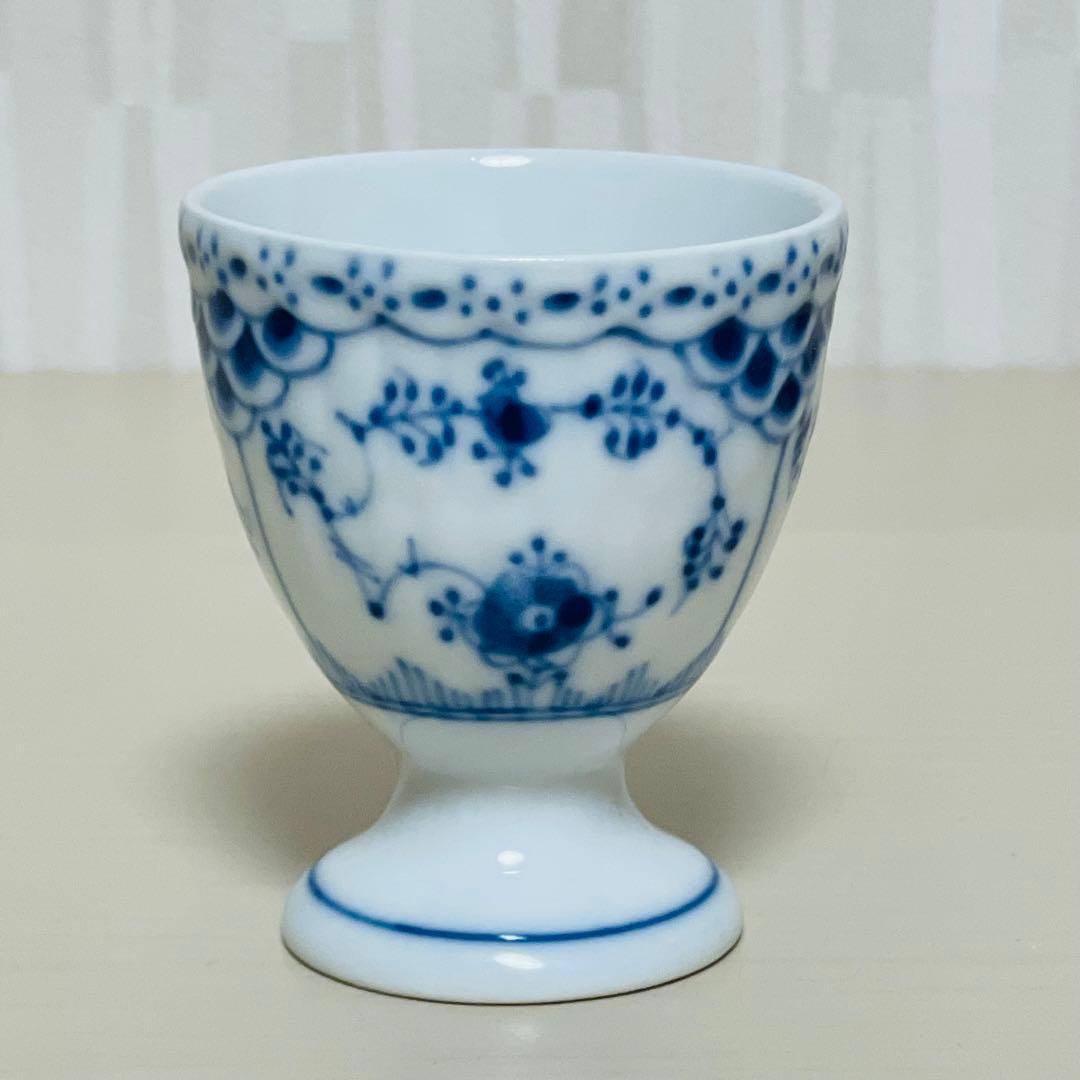 ロイヤルコペンハーゲン ブルーフルーテッド ハーフレース エッグスタンド 5個