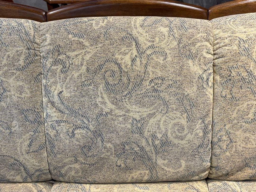 3人掛けソファ 3Pソファ ファブリック生地 アンティーク ビンテージ SZ