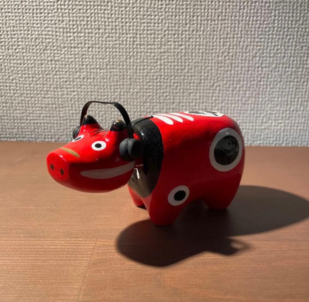 野沢民芸》赤べこ ヘッドフォン赤べこ 箱無し 風とロック 福島 会津 2