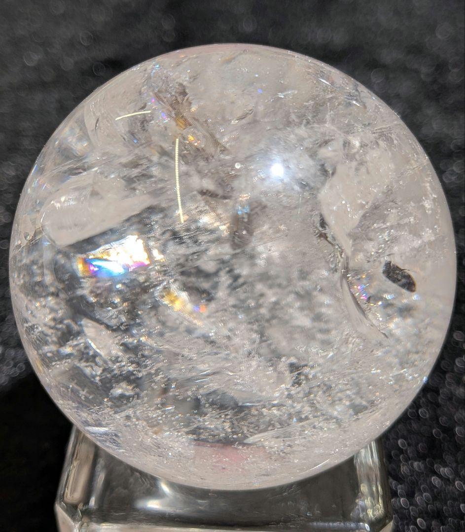 【高品質】天然石ピンクアゼツライト⑤スフィア 4.4cm　丸玉　置物　新入荷❣️