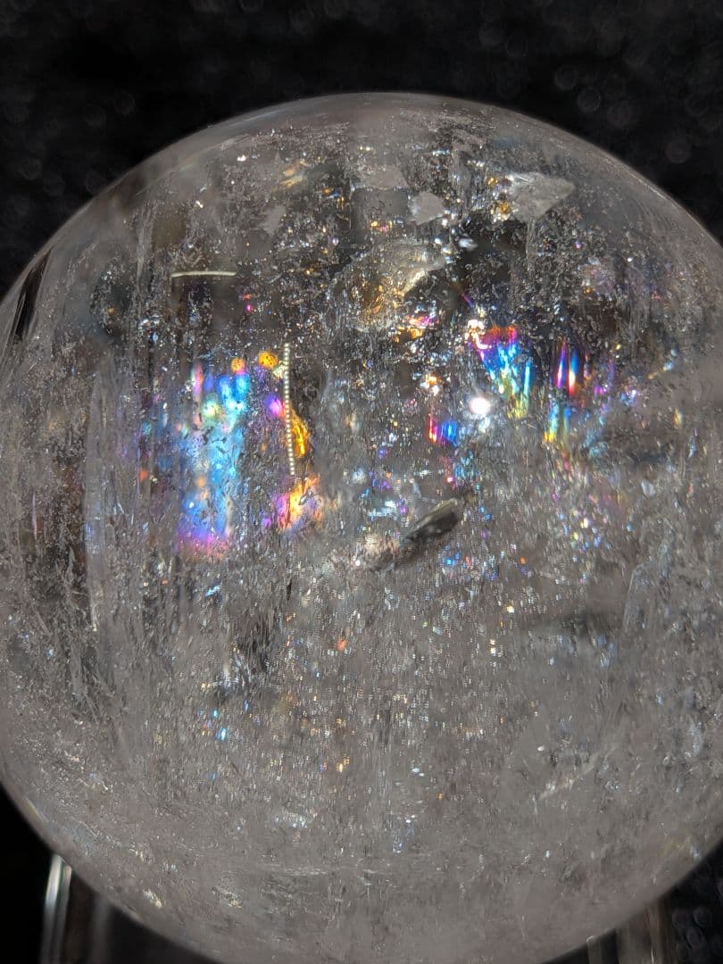 【高品質】天然石ピンクアゼツライト⑤スフィア 4.4cm　丸玉　置物　新入荷❣️