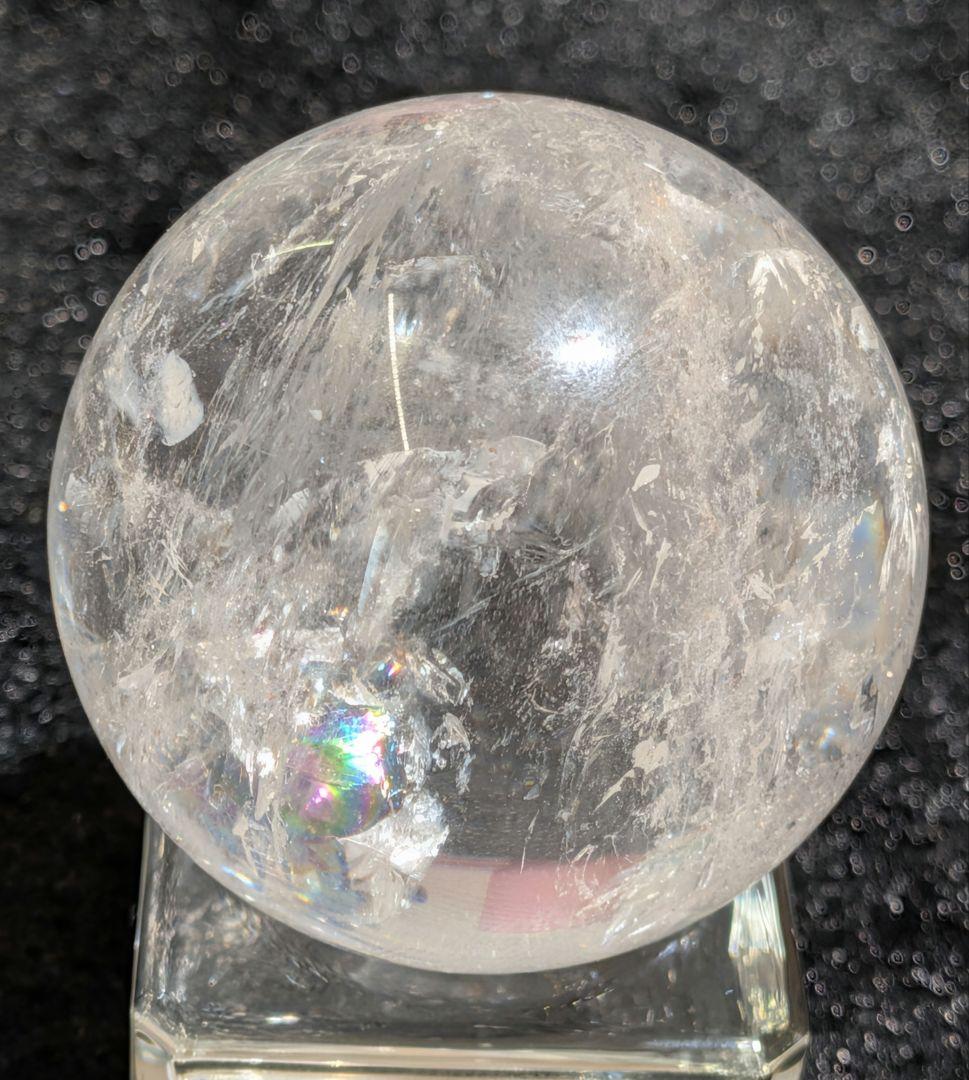 【高品質】天然石ピンクアゼツライト⑤スフィア 4.4cm　丸玉　置物　新入荷❣️