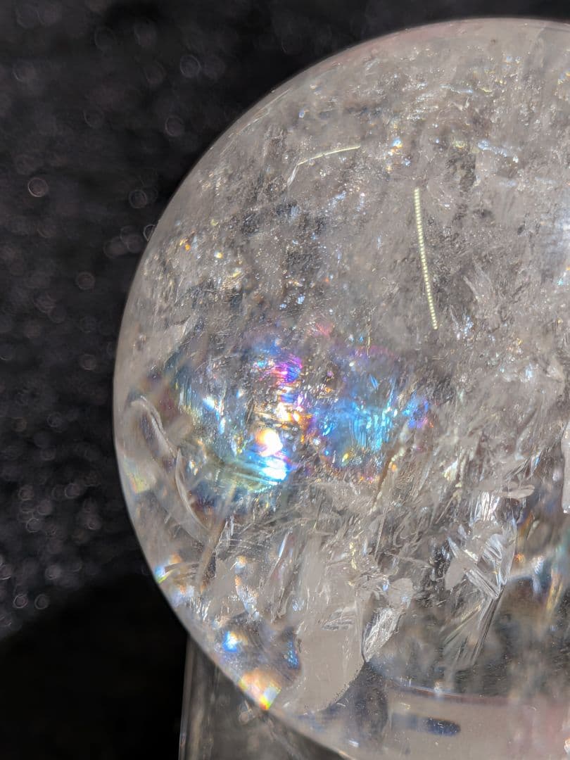 【高品質】天然石ピンクアゼツライト⑤スフィア 4.4cm　丸玉　置物　新入荷❣️