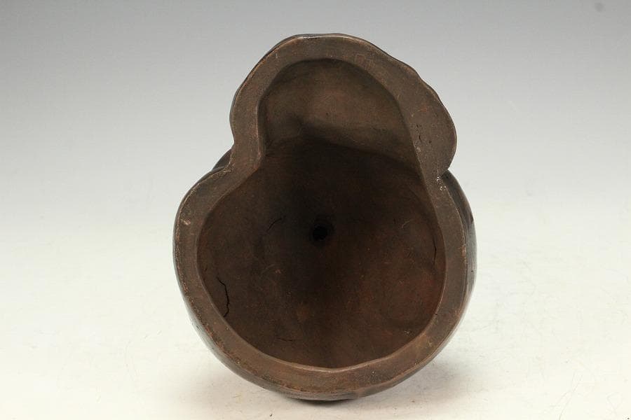 古備前 寿老 置物 美品(K-A907)