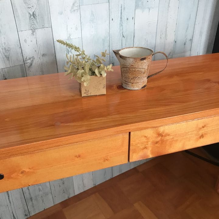 机 テーブル カウンター 幅140cm ヒノキの集成材