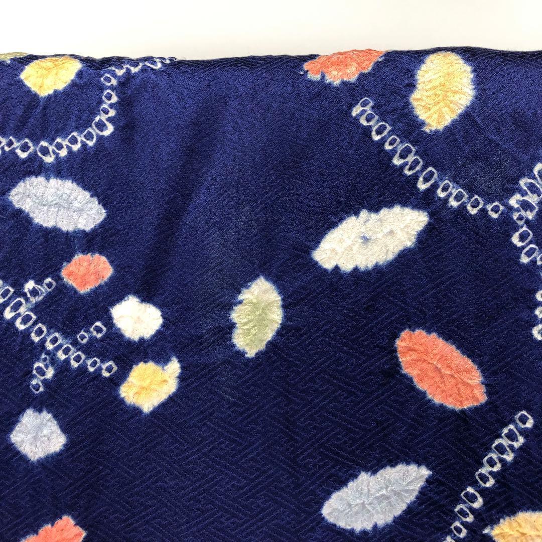 子供着物 七五三 半襦袢付 3歳 絞り 花模様 CK-7335