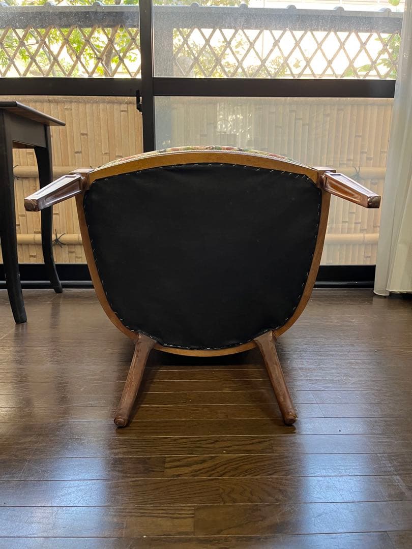 シングルソファ ② アンティーク インテリア イタリア 象嵌