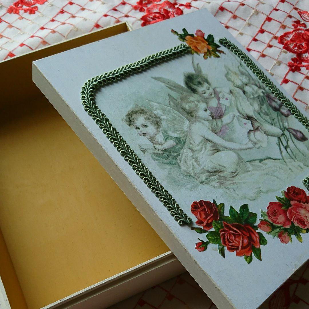 k様ご確認用＊デコパージュ＊ハンドメイド＊天使の宝箱