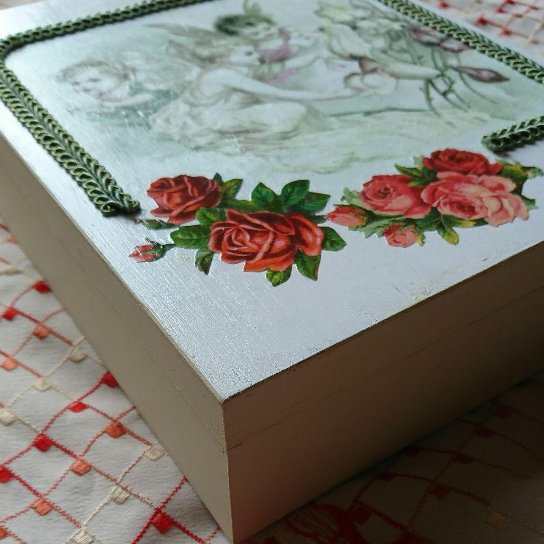 k様ご確認用＊デコパージュ＊ハンドメイド＊天使の宝箱
