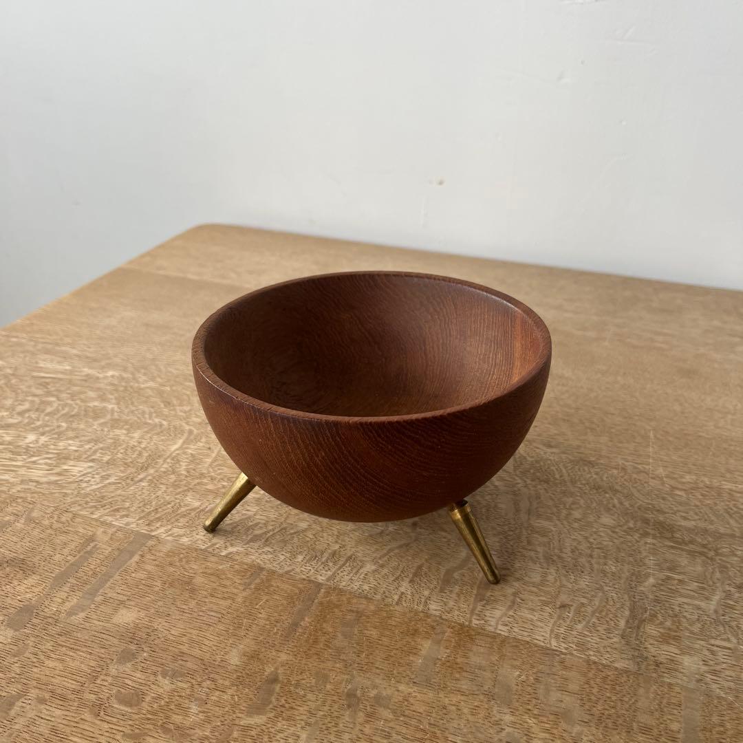 北欧ヴィンテージ　チークボウル