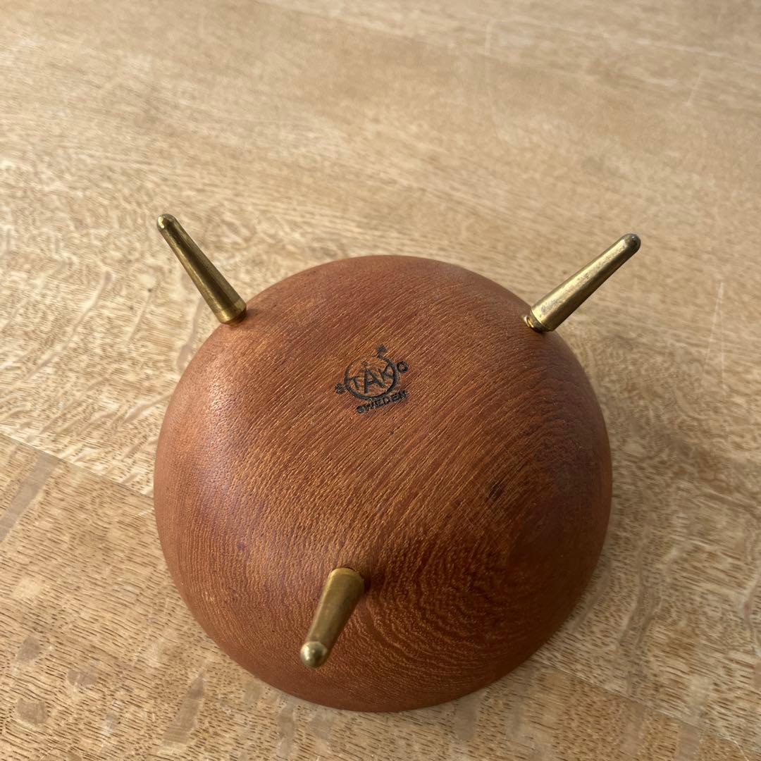 北欧ヴィンテージ　チークボウル