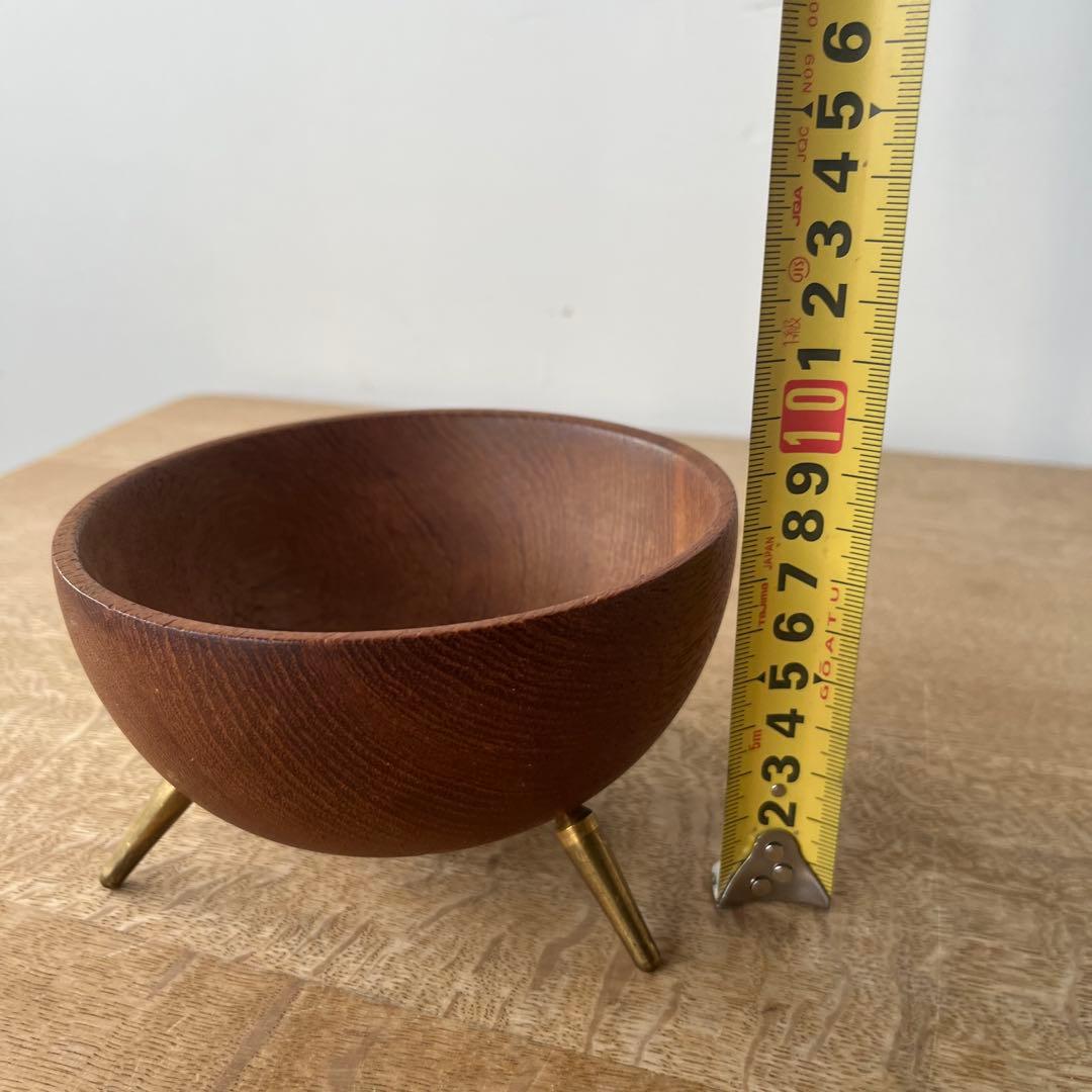 北欧ヴィンテージ　チークボウル