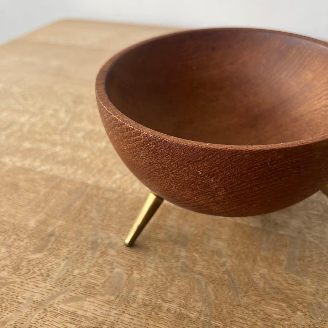 北欧ヴィンテージ　チークボウル