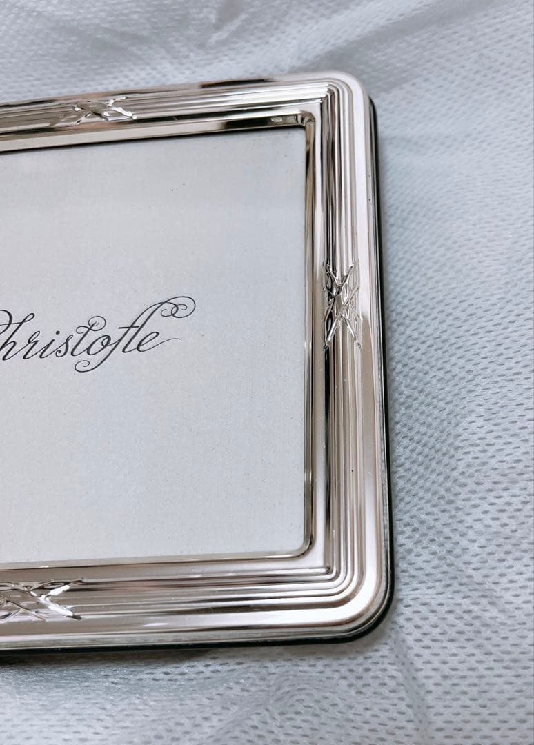 【未使用品】CHRISTOFLE クリストフル フォトフレーム リュバン
