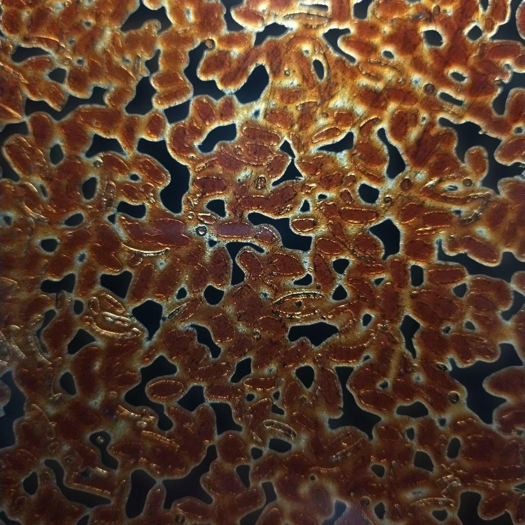 昭和 レトロ 津軽塗 重箱 金色と茶色の模様