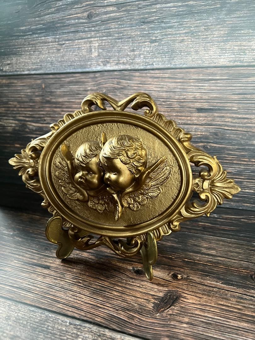 天使　オブジェ　置物　エンジェル　真鍮