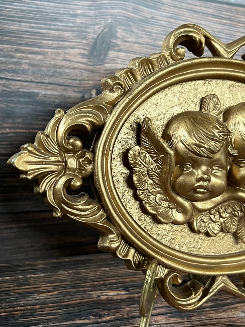 天使　オブジェ　置物　エンジェル　真鍮