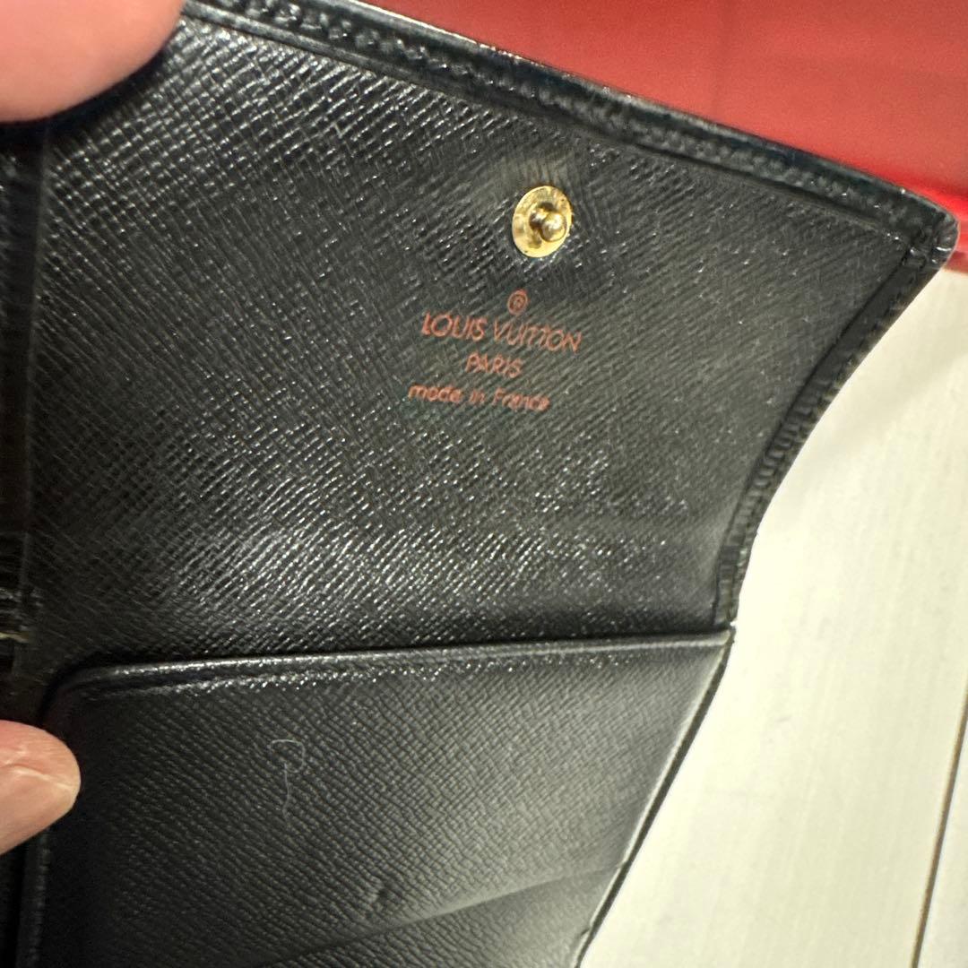 正規品 Louis Vuitton エピレザー 三つ折り財布 ブラック - メルカリ