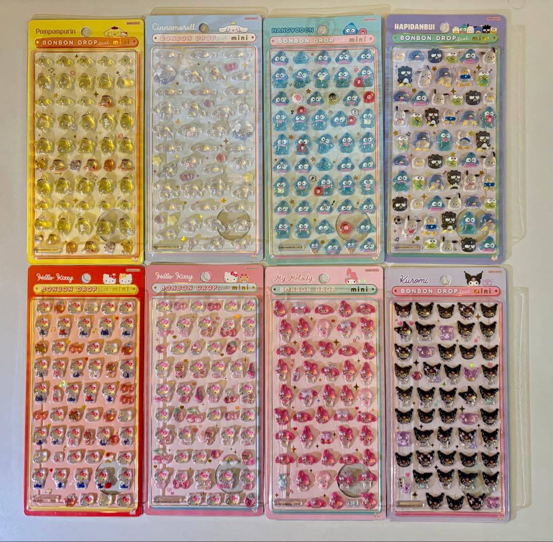 M*G様 【正規品】ボンボンドロップシール ミニ サンリオ 全8種
