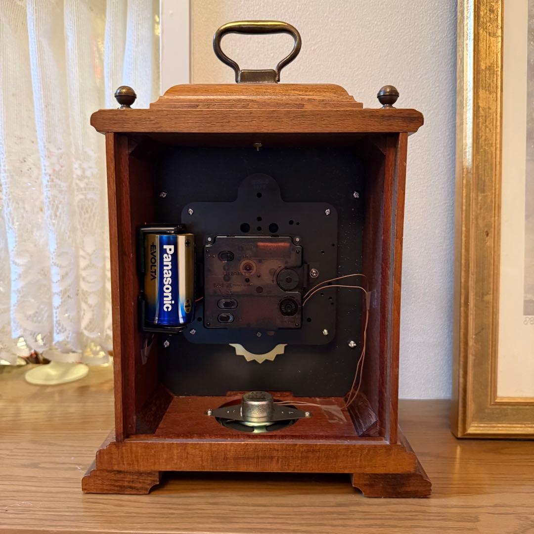 SEIKO 木製置時計 月齢表示付　ウェストミンスターウィッティントン　クロック