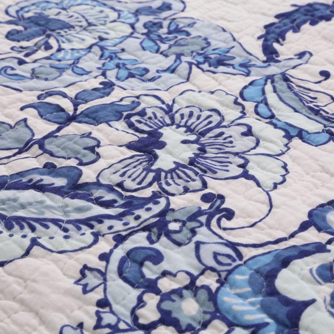 キルトベッドカバー3点セット綿マルチカバー キルティング 814